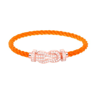 [Garvey ]CHANCE LARGE 8 FIGURE BUCKLE FULL DIAMOND BRACELET ROSE GOLD