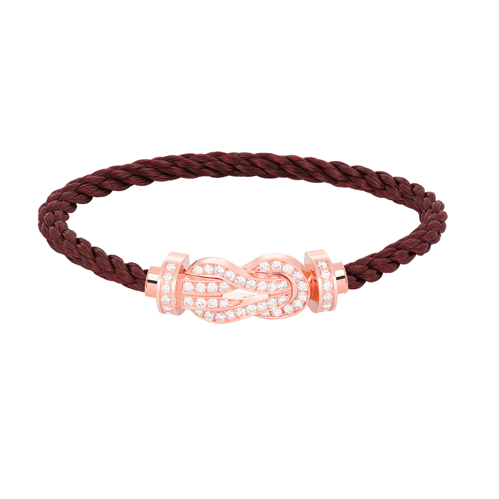 [Garvey ]CHANCE LARGE 8 FIGURE BUCKLE FULL DIAMOND BRACELET ROSE GOLD