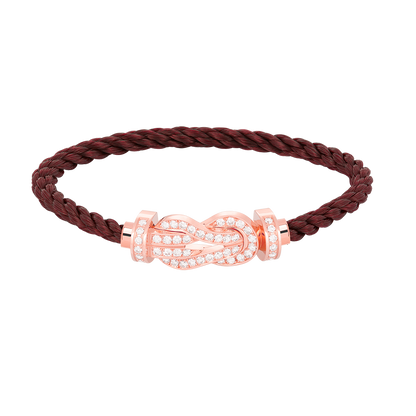 [Garvey ]CHANCE LARGE 8 FIGURE BUCKLE FULL DIAMOND BRACELET ROSE GOLD