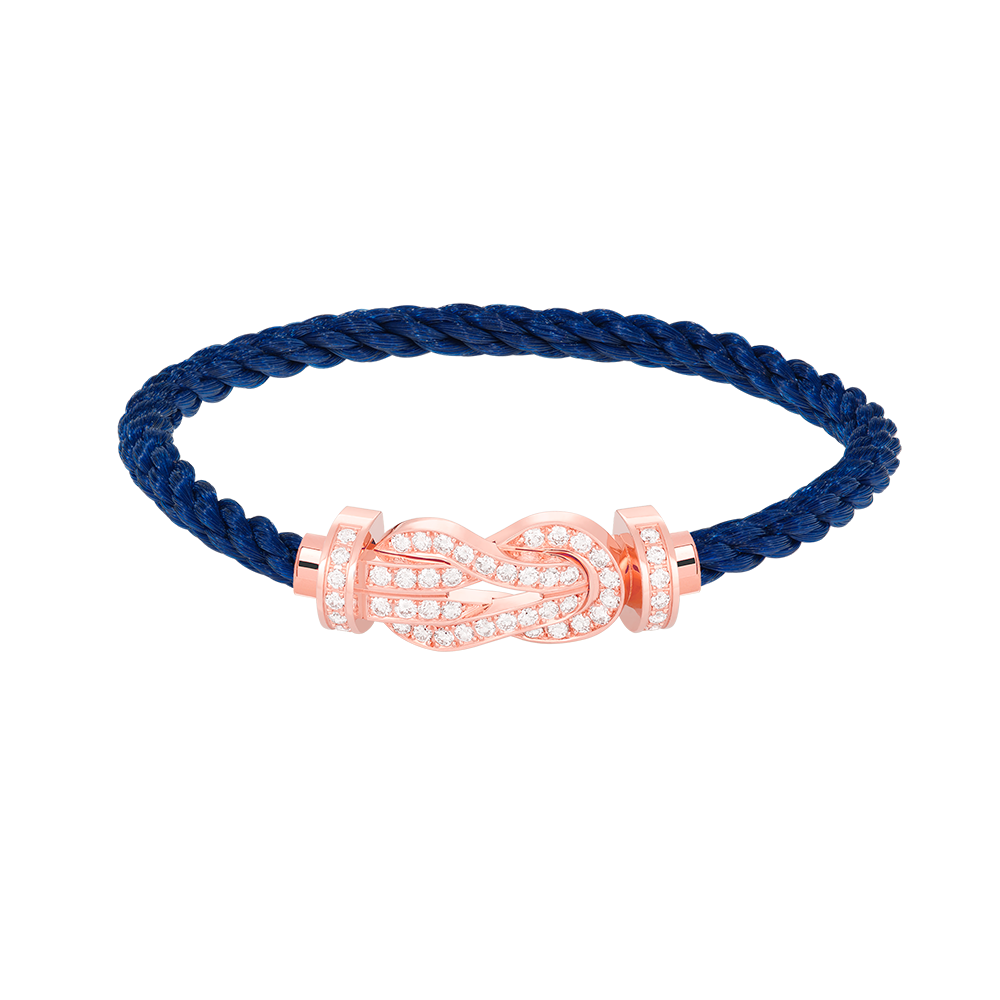 [Garvey ]CHANCE LARGE 8 FIGURE BUCKLE FULL DIAMOND BRACELET ROSE GOLD