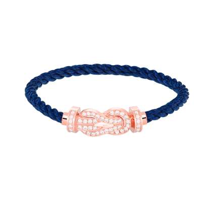 [Garvey ]CHANCE LARGE 8 FIGURE BUCKLE FULL DIAMOND BRACELET ROSE GOLD