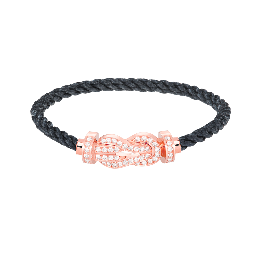 [Garvey ]CHANCE LARGE 8 FIGURE BUCKLE FULL DIAMOND BRACELET ROSE GOLD