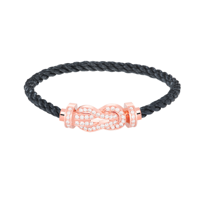 [Garvey ]CHANCE LARGE 8 FIGURE BUCKLE FULL DIAMOND BRACELET ROSE GOLD