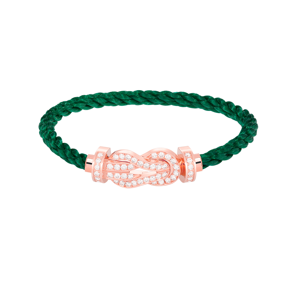 [Garvey ]CHANCE LARGE 8 FIGURE BUCKLE FULL DIAMOND BRACELET ROSE GOLD