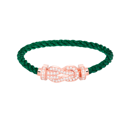 [Garvey ]CHANCE LARGE 8 FIGURE BUCKLE FULL DIAMOND BRACELET ROSE GOLD
