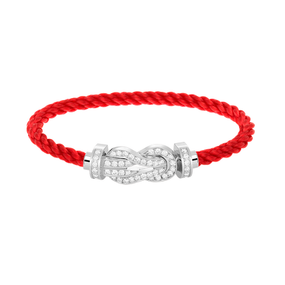 [Garvey ]CHANCE LARGE 8 FIGURE BUCKLE FULL DIAMOND BRACELET SILVER