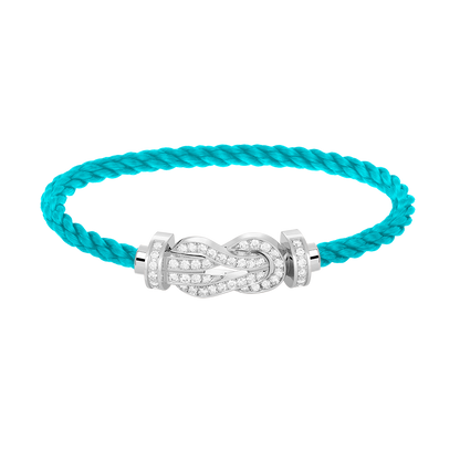 [Garvey ]CHANCE LARGE 8 FIGURE BUCKLE FULL DIAMOND BRACELET SILVER