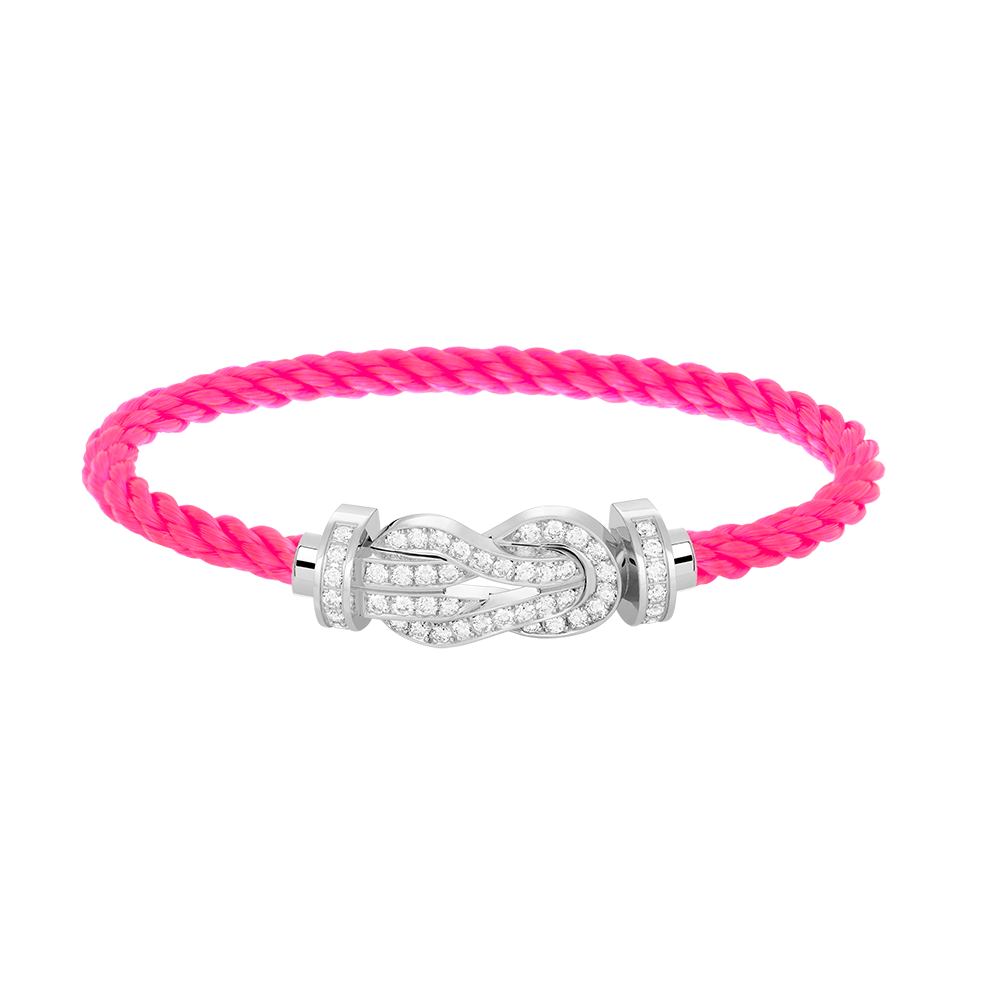 [Garvey ]CHANCE LARGE 8 FIGURE BUCKLE FULL DIAMOND BRACELET SILVER