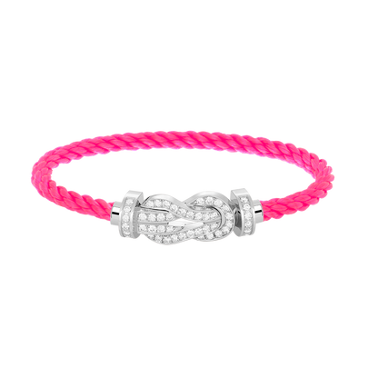 [Garvey ]CHANCE LARGE 8 FIGURE BUCKLE FULL DIAMOND BRACELET SILVER