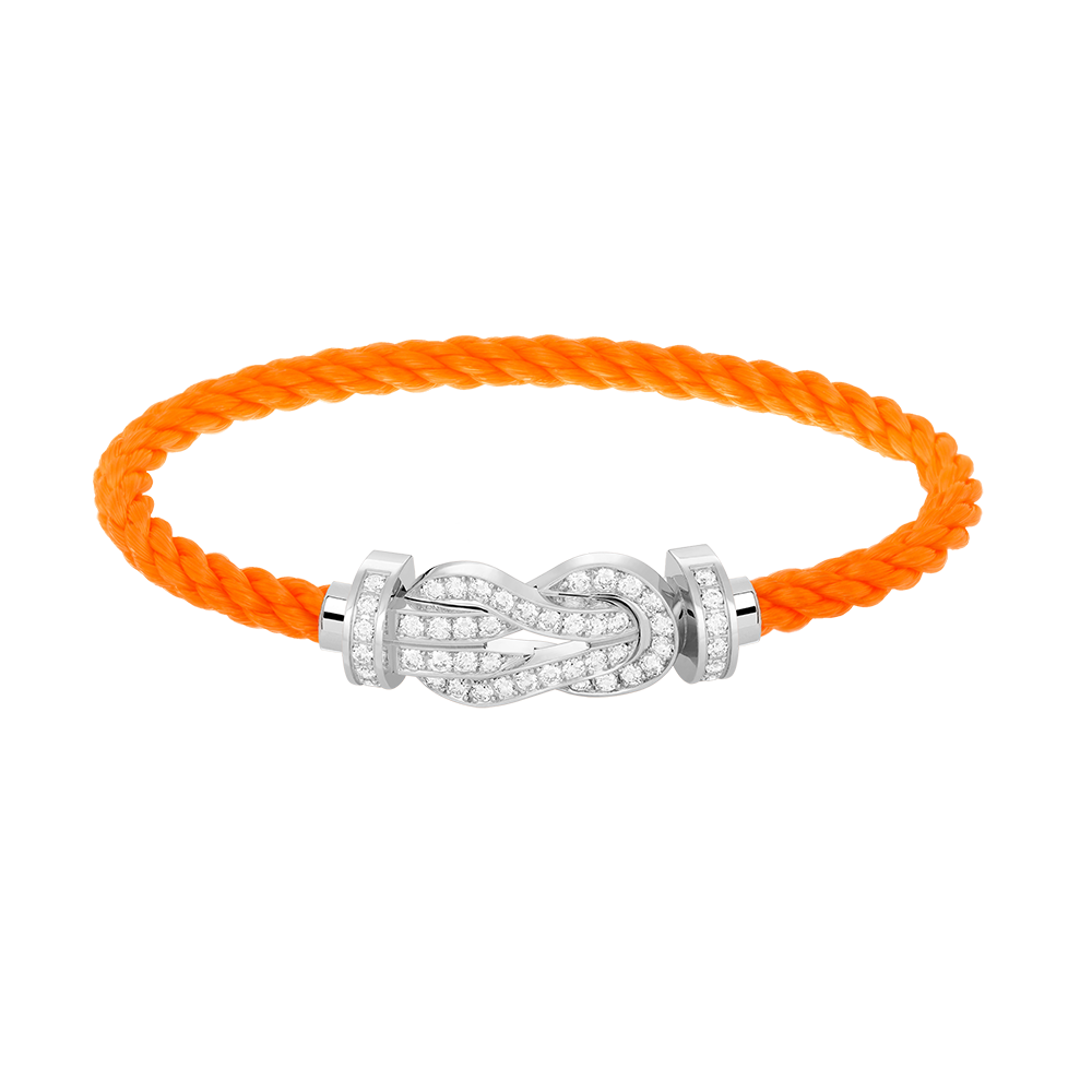 [Garvey ]CHANCE LARGE 8 FIGURE BUCKLE FULL DIAMOND BRACELET SILVER