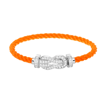 [Garvey ]CHANCE LARGE 8 FIGURE BUCKLE FULL DIAMOND BRACELET SILVER
