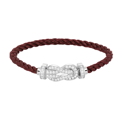 [Garvey ]CHANCE LARGE 8 FIGURE BUCKLE FULL DIAMOND BRACELET SILVER