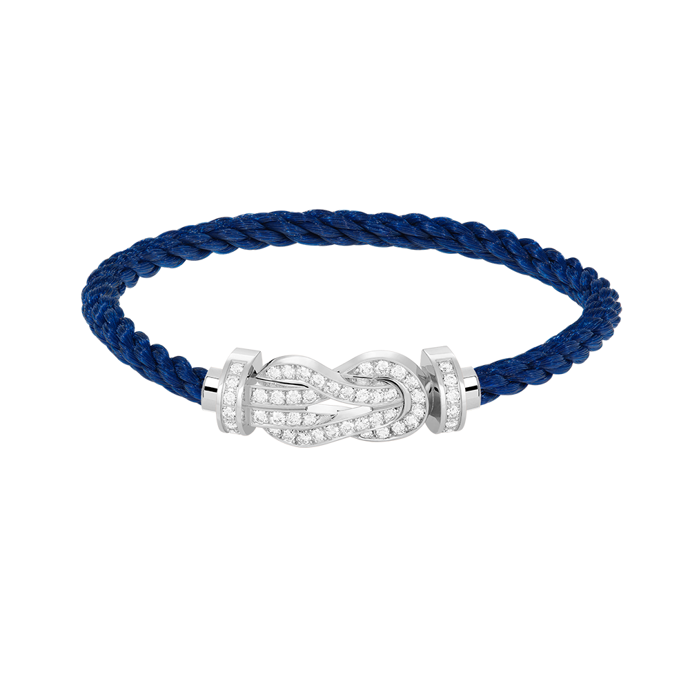 [Garvey ]CHANCE LARGE 8 FIGURE BUCKLE FULL DIAMOND BRACELET SILVER