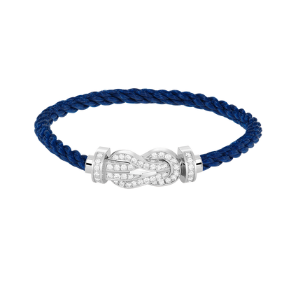 [Garvey ]CHANCE LARGE 8 FIGURE BUCKLE FULL DIAMOND BRACELET SILVER