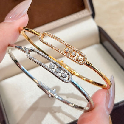 [Garvey]Move Pav¨¦ Diamond Bangle Bracelet M