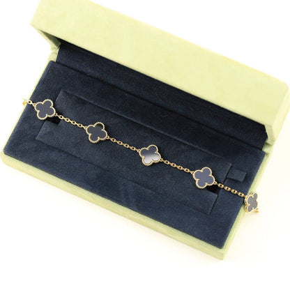 [Garvey ] CLOVER 5 MOTIF ONYXS BRACELET COLLECTION