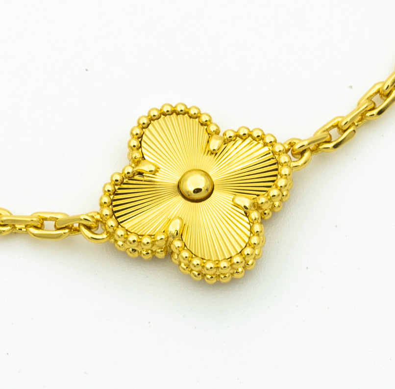 [Garvey ] CLOVER 5 MOTIF LASER BRACELET COLLECTION