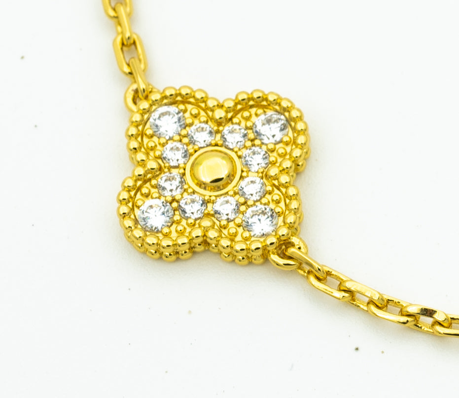 [Garvey ] CLOVER 5 MOTIF LASER BRACELET COLLECTION