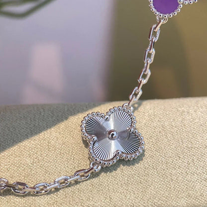 [Garvey ] CLOVER 5 MOTIF VIOLET BRACELET COLLECTION