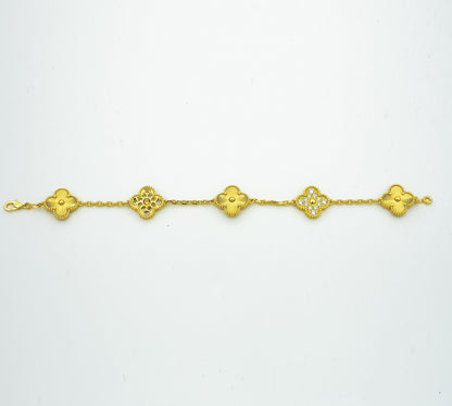 [Garvey ] CLOVER 5 MOTIF LASER BRACELET COLLECTION