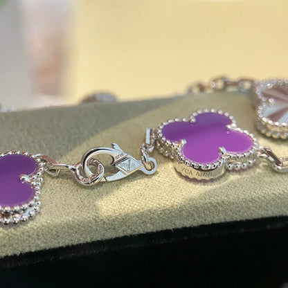 [Garvey ] CLOVER 5 MOTIF VIOLET BRACELET COLLECTION
