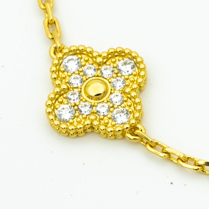 [Garvey ] CLOVER 5 MOTIF LASER BRACELET COLLECTION