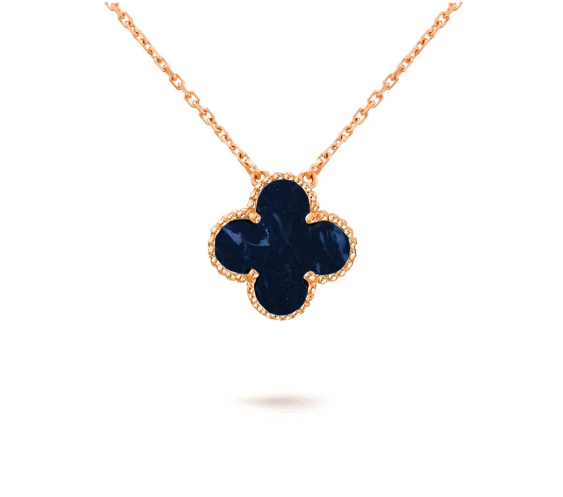 [Garvey]15MM CLOVER FLOWER PENDANT NECKLACE COLLECTION