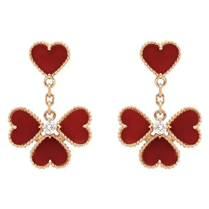 [Garvey ]SWEET CLOVER CARNELIAN EARRINGS