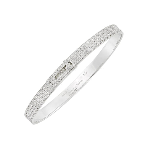 [Garvey ]HM KELLY BRACELET IN SILVER AND FULL PAVE DIAMOND