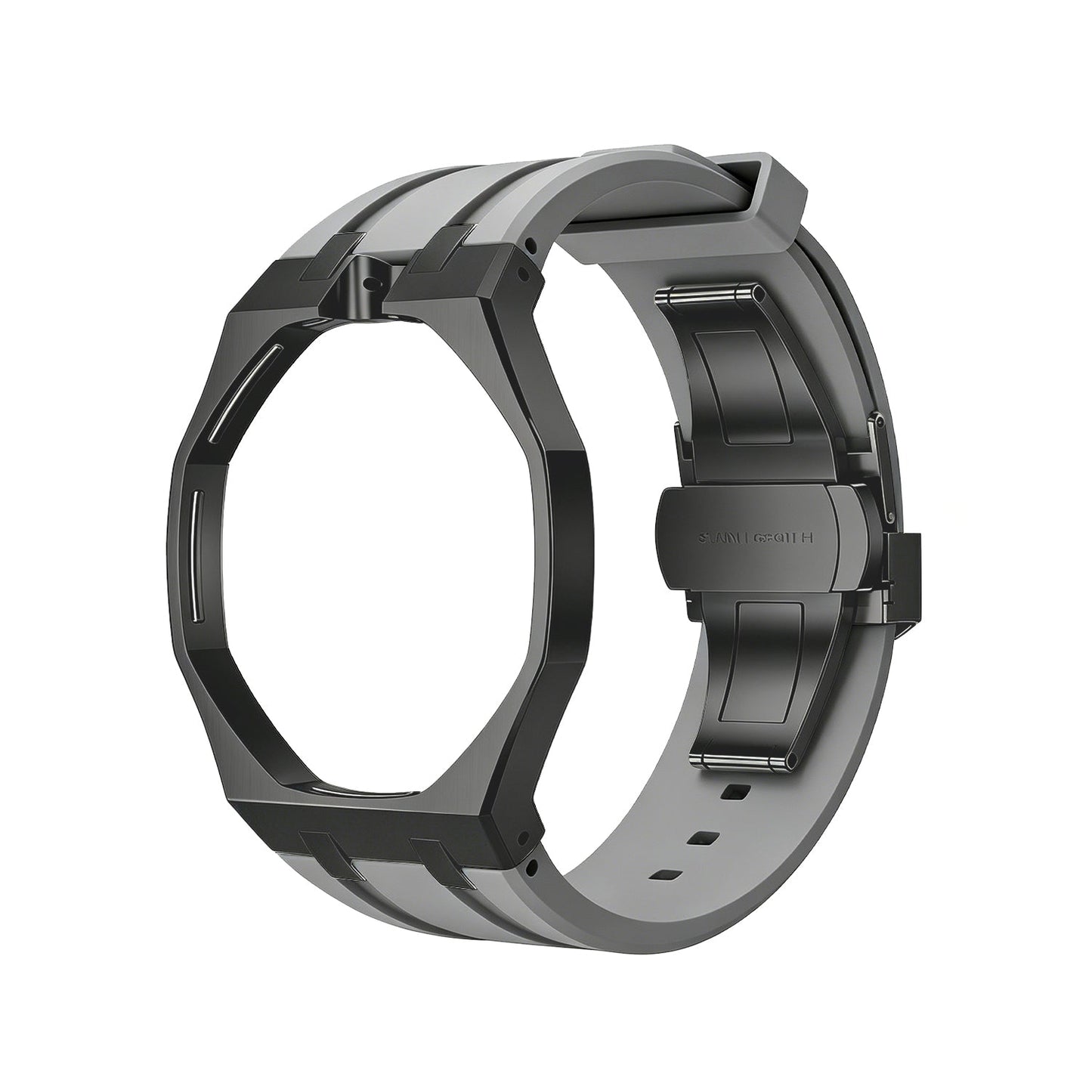 [Garvey]OAK POP BLACK STEEL CASE & SILICONE STRAP