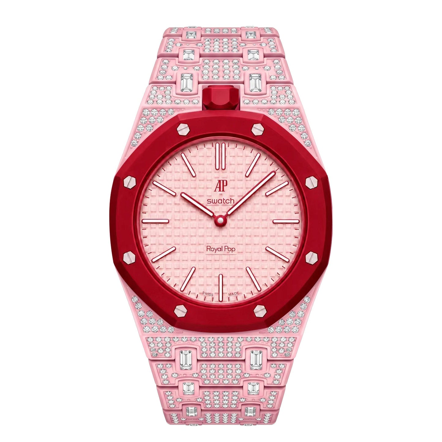 [Garvey]Royal Oak Pop Exclusive Bioceramic Case & Bioceramic Strap Full Diamond