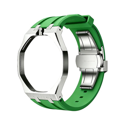 [Garvey]OAK POP GREEN STEEL SILICONE STRAP