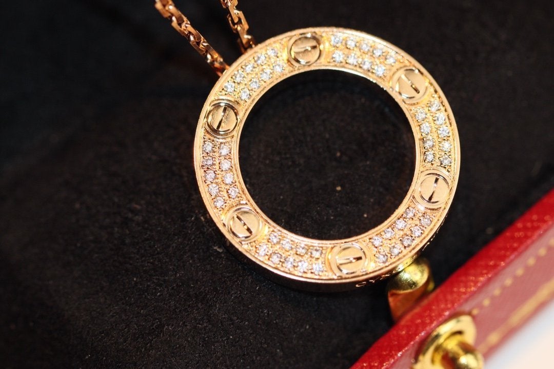 [Garvey ]LOVE NECKLACE ADJUSTABLE ROSE GOLD