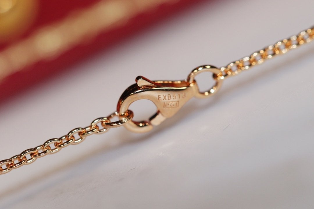 [Garvey ]LOVE NECKLACE PINK GOLD AND SILVER