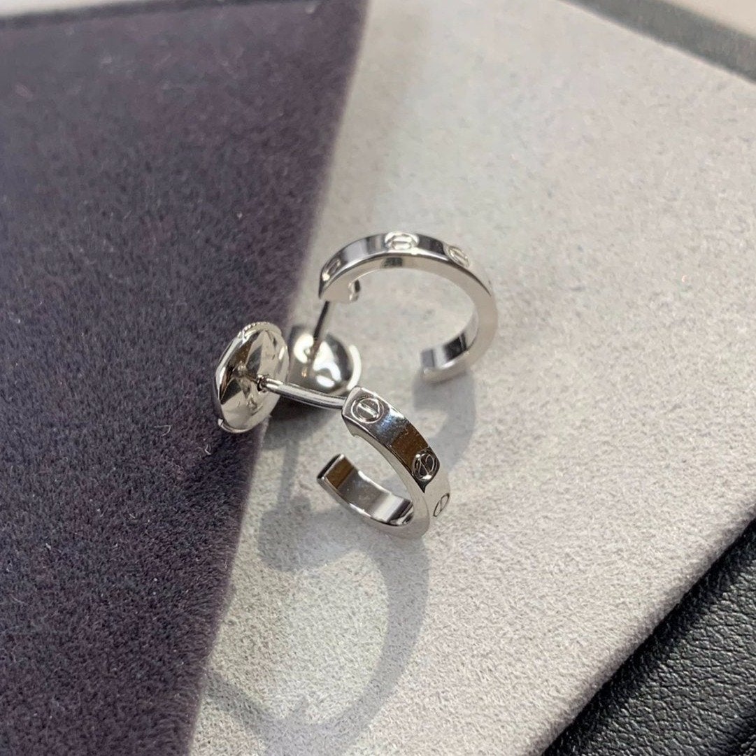 [Garvey ]LOVE EARRINGS 2.65MM SILVER