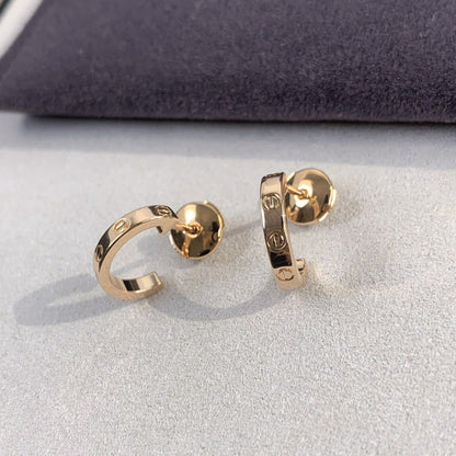 [Garvey ]LOVE EARRINGS 2.65MM PINK GOLD