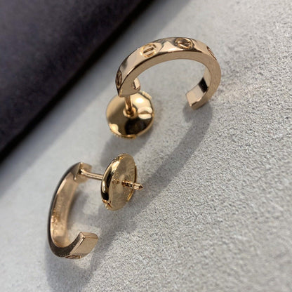 [Garvey ]LOVE EARRINGS 2.65MM PINK GOLD