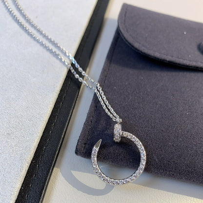 [Garvey ]JUSTE NECKLACE SILVER DIAMONDS
