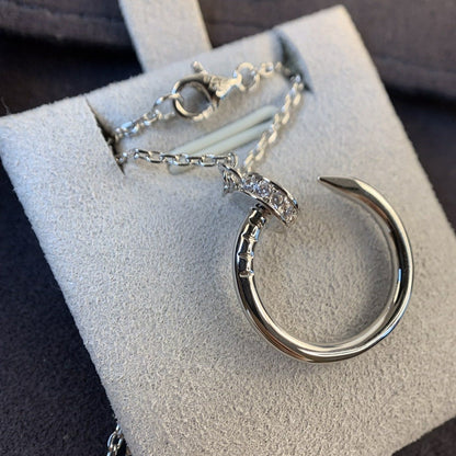 [Garvey ]JUSTE NECKLACE SILVER DIAMONDS