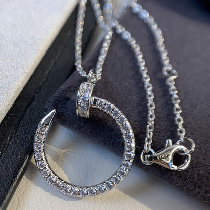 [Garvey ]JUSTE NECKLACE SILVER DIAMONDS