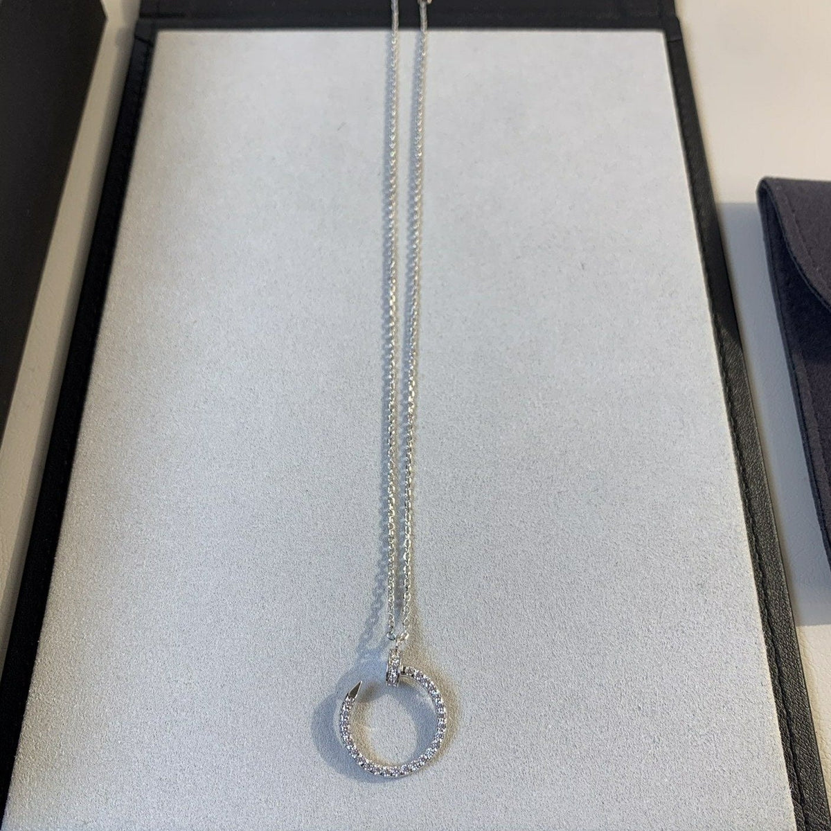 [Garvey ]JUSTE NECKLACE SILVER DIAMONDS