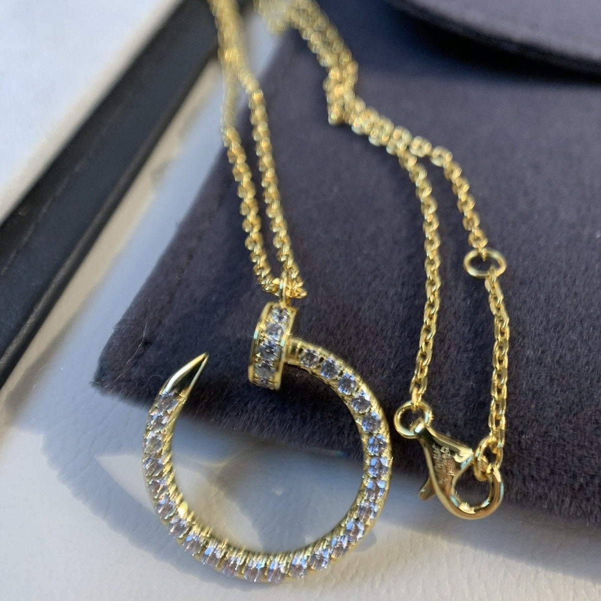 [Garvey ]JUSTE NECKLACE GOLD DIAMONDS