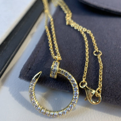 [Garvey ]JUSTE NECKLACE GOLD DIAMONDS