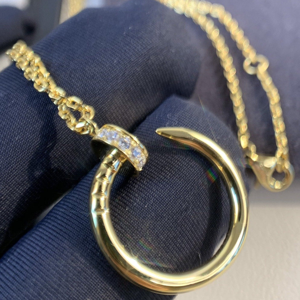 [Garvey ]JUSTE NECKLACE GOLD DIAMONDS