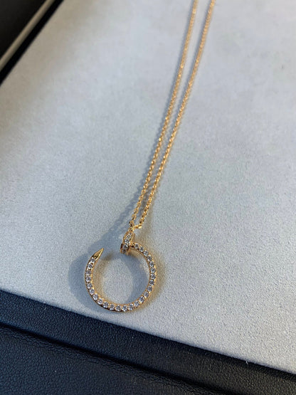[Garvey ]JUSTE NECKLACE PINK GOLD DIAMONDS