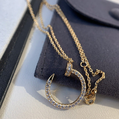 [Garvey ]JUSTE NECKLACE PINK GOLD DIAMONDS