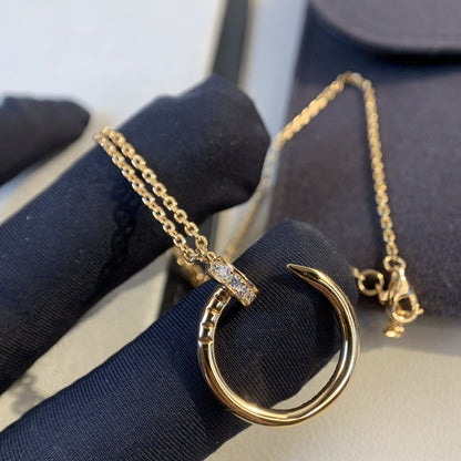 [Garvey ]JUSTE NECKLACE PINK GOLD DIAMONDS