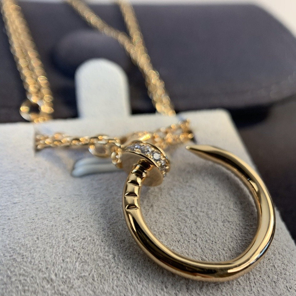 [Garvey ]JUSTE NECKLACE PINK GOLD DIAMONDS