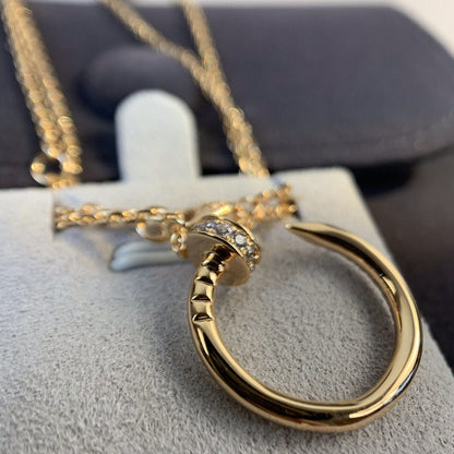 [Garvey ]JUSTE NECKLACE PINK GOLD DIAMONDS