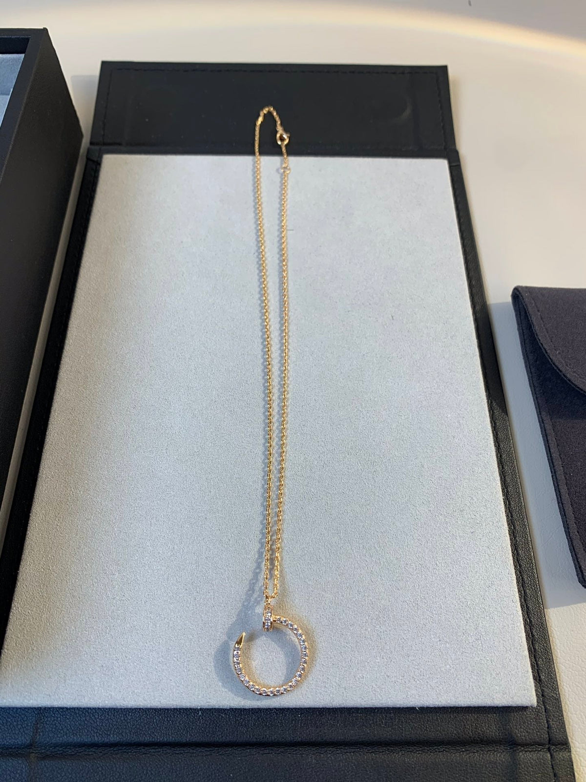 [Garvey ]JUSTE NECKLACE PINK GOLD DIAMONDS